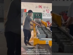 Wire on tube cubic condenser automatic welding process